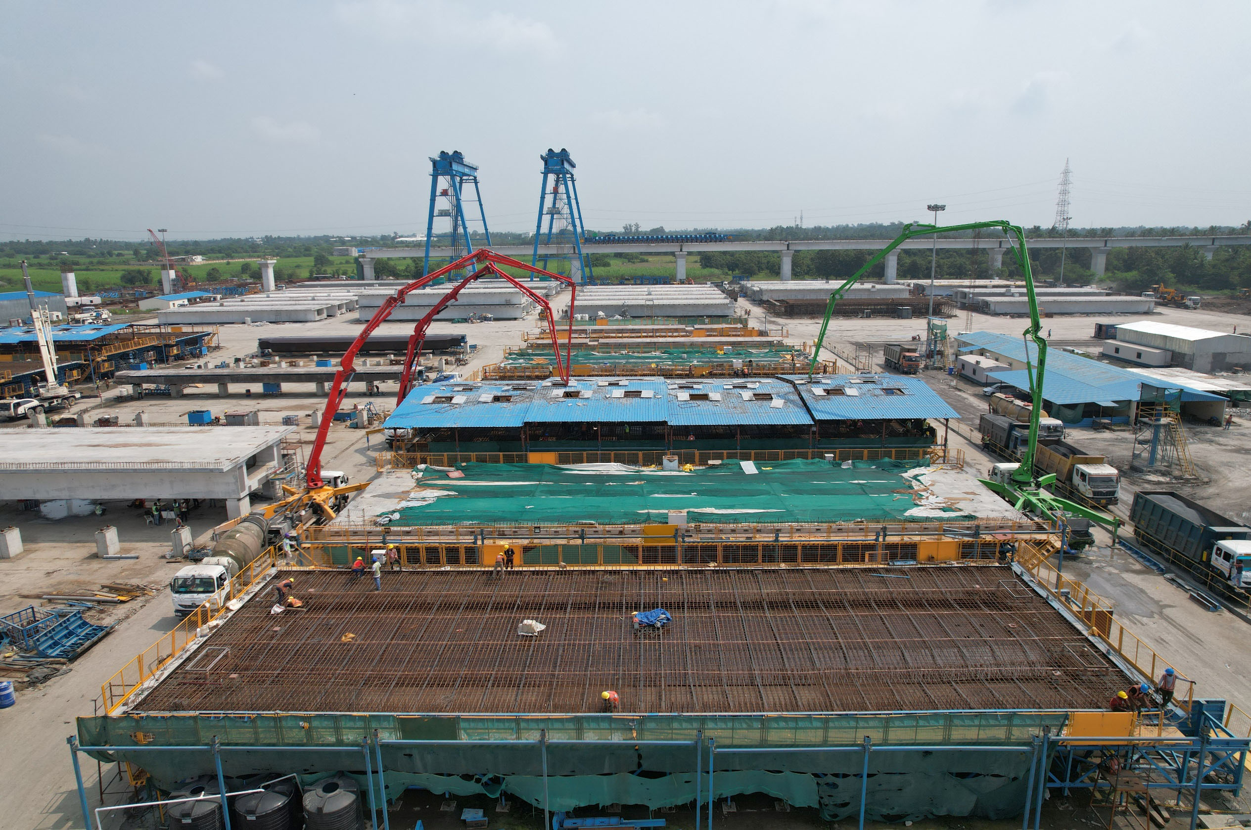 ナブサリ地区のフルスパン鋳造ヤード、2022年10月（4）